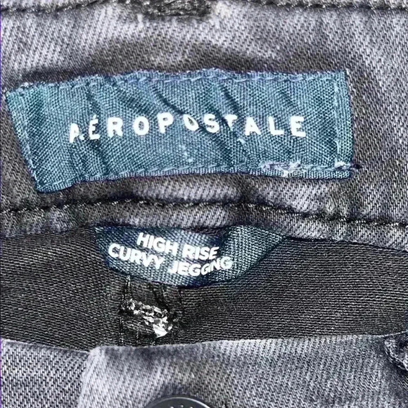 Aeropostale Black Women's High Rise Curvy Jeggings Size 8 Reg - Picture 4 of 6